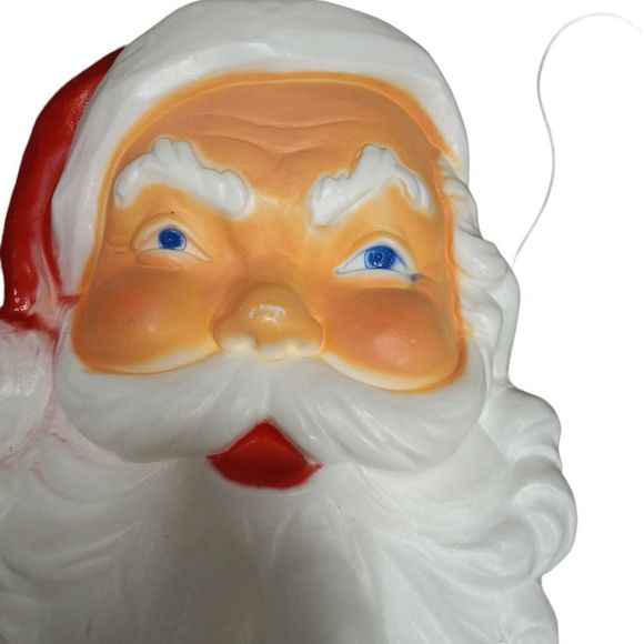Vintage 1989 Union Products Inc. Santa Christmas Blow Mold Plastic 21.5”… - Picture 4 of 10